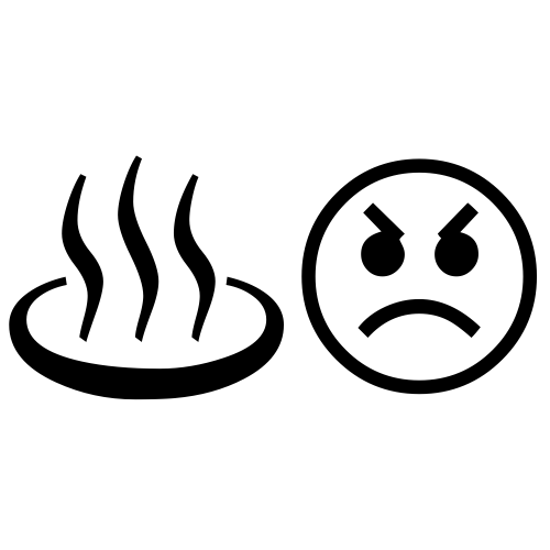♨😠 Emoji Domain black and white Symbola rendering